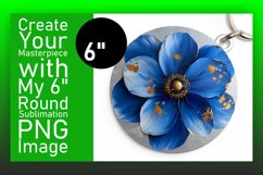 Blooming Beauty: Sublimated Round Designs Design PNG Product Image 1