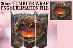 Heartfelt Hues: 20oz Heart Frame Sublimation Product Image 1