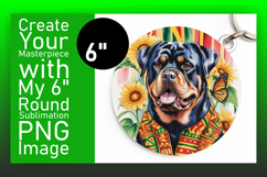 Charming Circle Design for Sublimation , Cute Dog Product Image 1
