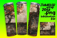 Sublimation Wrap | 20oz Tumbler Watercolor Autumn Product Image 1