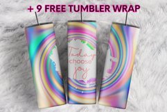 Today Ichoose Joy Rainbow Bleach 20 oz tumbler sublimation Product Image 1