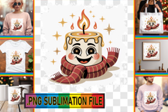 Cheerful TSHIRT Art Ideas PNG, Cute Christmas Product Image 1