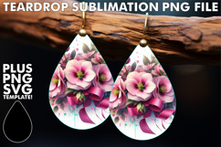 Whimsical Teardrop Earrings Gift, Flowers Product Image 1