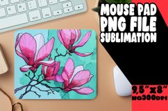 Vibrant Flower Designs Mouse Pad PNG Product Image 1