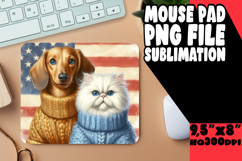 JOYFUL desk PAD Sublimation PNG, Dog and cat Product Image 1