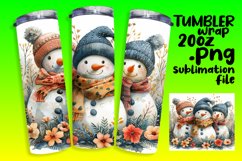 Winter Holiday Tumbler Wrap 20oz Gingerbread Design Product Image 1
