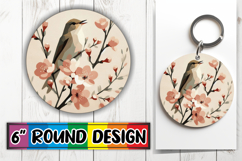 Radiant Car Coaster Circle Design, Birds Product Image 1