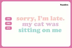 Funny Cat Lover Quotes SVG EPS PNG 13 Product Image 3