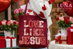 Latch Hook Yarn Crochet Love Like Jesus Png Product Image 2