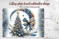 Christmas tree cutting board sublimation design|Cute kitchen Product Image 1