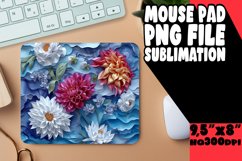 Sublimation for Mouse Pad 3D Flower Hole PNG Product Image 1