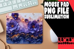 3D Marble Flower Sublimation Design Product Image 1