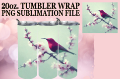 Sweet reflections 20oz tumbler wrap, Birds Product Image 1
