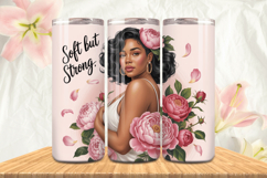 Black Girl Magic Black Woman Positive mind 20oz Tumbler wrap Product Image 1