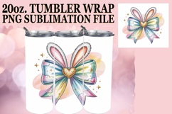Joyful Whispers 20oz tumbler wrap, Easter Bow Product Image 1