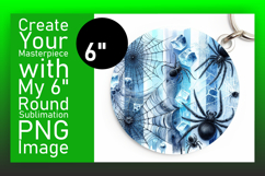 Playful Circle Design Keychain Artwork , Halloween Product Image 1