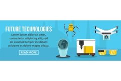 Future technologies banner horizontal concept Product Image 1