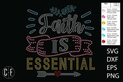 Faith Is Essential Rhinestone Template Product Image 1