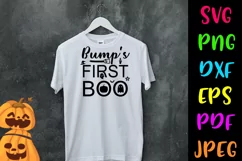 Bump's First Boo Halloween SVG I Halloween Cut File Product Image 2