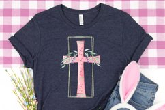 Pink Easter Cross with Palms and Lavender Design Product Image 7