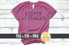 Keeper of Snacks - Toddler SVG PNG DXF Cut Files Product Image 1