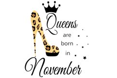 November birthday Queen svg, Living My Best Life, November Q Product Image 1