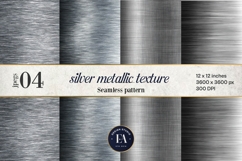 Silver Metallic Texture |Brushed Metal Background Product Image 1