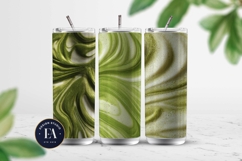 Matcha Latte Swirl Pattern, Creamy Matcha Abstract Paper Product Image 2