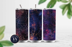 Neon Cobweb Digital Papers, Spooky texture Product Image 2