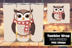 VIBRANT Sublimation Tumbler Design , Valenines Animals Product Image 1
