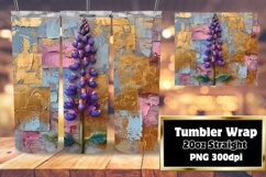 Petal Paradise: Sublimation Tumbler Design Product Image 1