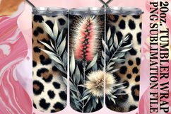 RADIANT JOY 20oz TUMBLER WRAP, Leopard Prints Product Image 1