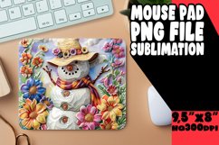 Summer Snowman Sublimation Mouse Pad - Christmas Joy Product Image 1