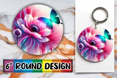 Enchanted Round Coasters Design, Butterfly Product Image 1