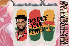 Cheerful days 20oz tumbler wrap, Juneteenth Product Image 1