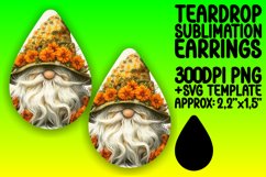 Charming Gnome Vistas: Sublimation Teardrop Wonders Product Image 1