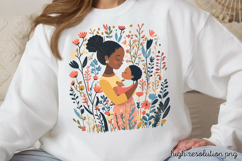 Mothers Day Folk Art Sublimation PNG Product Image 1