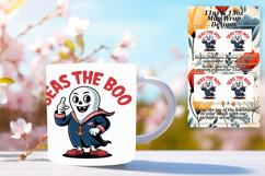Magical 11oz Mug Wrap Png Design , Funny Ghost Product Image 1