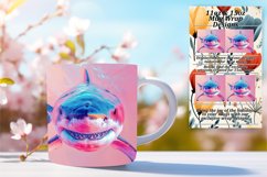 Ocean Symphony: Watercolor Shark Mug Wrap Design 11oz/15oz Product Image 1