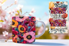 Embroidered Beauty Mug Sublimation 15oz Product Image 1