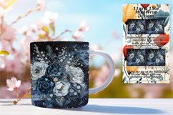 Mug Wrap Pattern 11oz/15oz Vibrant Floral Sublimation Product Image 1