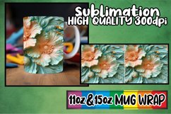 Abstract Radiance Mug Wrap, 11oz 15oz Sublimation Product Image 1