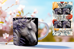 EXQUISITE 11oz Mug Wrap PNG Template , Horse Product Image 1