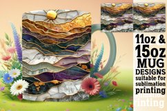 Sparkling Sunflower Symphony Mug Design: Sublimation, 11oz &amp; Product Image 1