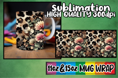 Bright spirits 11oz 15oz sublimation wrap, Leopard Prints Product Image 1