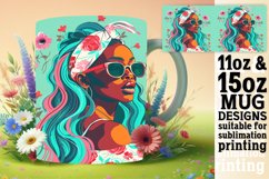 Summer Melanin Majesty: Vibrant Mug Sublimation Product Image 1