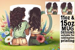 Dynamic Radiant Springtime Girls Mug Wrap: 11oz 15oz Product Image 1