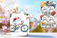 Floral 15oz Mug Wrap Png Design , Holiday Product Image 1