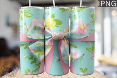 Spring Fling Bow Tumbler Wrap -High Quality 300 Dpi Product Image 1