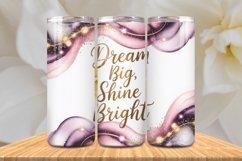 Positive Affirmations 20oz Tumbler wrap Inspirational Quotes Product Image 1